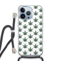 Weed: iPhone 13 Pro Transparant Hoesje met koord