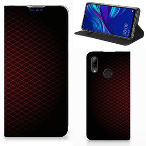 Huawei P Smart (2019) Hoesje met Magneet Geruit Rood