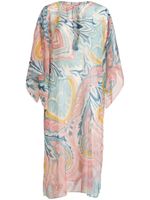 ETRO caftan semi-transparent à motif cachemire - Bleu - thumbnail