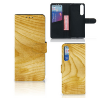 Sony Xperia 1 II Book Style Case Licht Hout