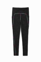 Sportlegging met contrasterende details - BLACK - L