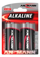 Ansmann 2 x Alkaline batterij | mono D / LR20 - 1514-0000 1514-0000 - thumbnail