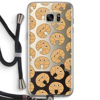 Croissant: Samsung Galaxy S7 Edge Transparant Hoesje met koord