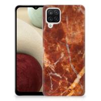 Samsung Galaxy A12 | TPU | Siliconen hoesje | Marmer Bruin