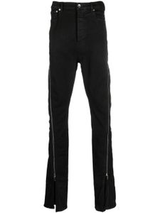 Rick Owens DRKSHDW jean slim à détails de zips - Noir