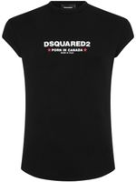 DSQUARED2 t-shirt en coton à logo imprimé - Noir - thumbnail