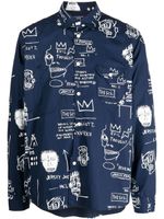 Junya Watanabe MAN chemise à imprimé graphique - Bleu - thumbnail