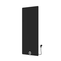 Best-Design "Brenner-Black" Elektrische radiator mat-zwart 750W 1200x600mm