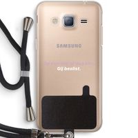 gij beslist: Samsung Galaxy J3 (2016) Transparant Hoesje met koord
