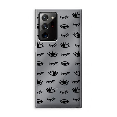 Eye pattern #2: Samsung Galaxy Note 20 Ultra / Note 20 Ultra 5G Transparant Hoesje