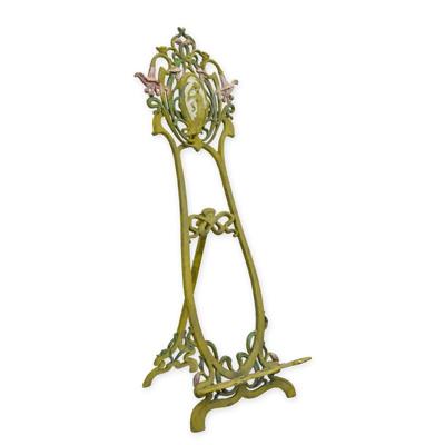 A CAST IRON ART NOUVEAU EASEL