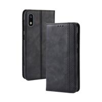 Magnetische Buckle retro Crazy Horse textuur horizontale Flip lederen case voor Galaxy A10e met houder & kaartsleuven & fotolijstjes (zwart)