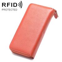 902 Antimagnetic RFID Litchi Texture Women Large Capacity Hand Wallet Purse Phone Bag with Card Slots(Brown)