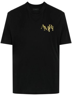 AMIRI T-shirt verfraaid met kristallen - Zwart