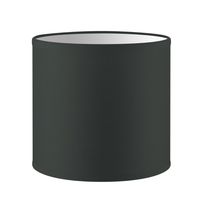 Lampenkap Bling - Antraciet - cilinder - 16/16/15cm - van stof - Moderne stoffen Lampenkap voor E27 lamphouder - RoHS getest - voor wandlamp, tafellamp en hanglamp