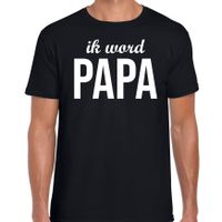 Ik word papa t-shirt zwart voor heren - papa to be cadeau shirt - thumbnail