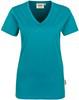 Hakro 126 Women's V-neck shirt Classic - Emerald - 3XL