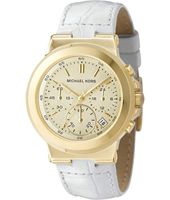 Horlogeband Michael Kors MK5224 Leder Wit 22mm Horlogeband Michael Kors MK5224 Leder Wit 22mm