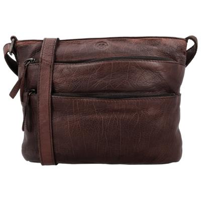 Hide & Stitches Paint Rock Crossbody Shoulder bag-Dark Brown