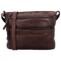 Hide & Stitches Paint Rock Crossbody Shoulder bag-Dark Brown