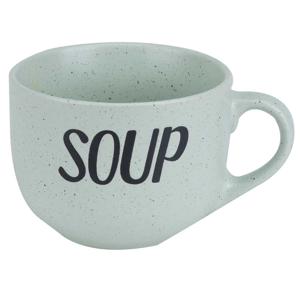 Cosy & Trendy Soepbekers/soepkommen - groen - 11 cm - 510 ml