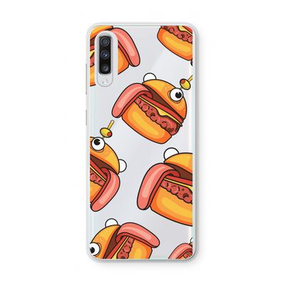 Hamburger: Samsung Galaxy A70 Transparant Hoesje