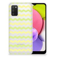 Samsung Galaxy A03S TPU bumper Waves Yellow