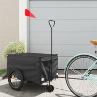 Fietstrailer 30 kg ijzer zwart