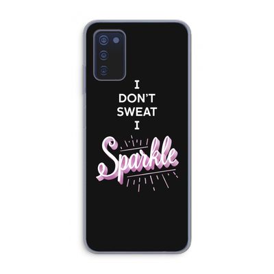Sparkle quote: Samsung Galaxy A03s Transparant Hoesje