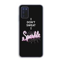 Sparkle quote: Samsung Galaxy A03s Transparant Hoesje
