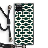 Moroccan tiles: Samsung Galaxy A12 Transparant Hoesje met koord