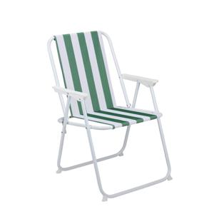 Lifetime Garden Klapstoel - Strandstoel Opvouwbaar - Vouwstoel 51 x 46 x 76 cm - Campingstoel - Groen/ Wit