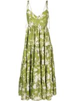 ERDEM robe Azami Magnolia Garden - Vert