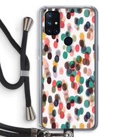 Tropical Dots: OnePlus Nord N10 5G Transparant Hoesje met koord