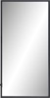 Ben Oblon spiegel met LED verlichting en anti-condens 40x80 cm Mat Zwart - thumbnail