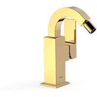 Bidetkraan Tres Cuadro | Opbouw | Mengkraan | 1-hendel | Vierkant | 24k Goud glans