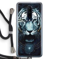 Darkness Tiger: OnePlus 7 Pro Transparant Hoesje met koord