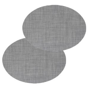 Set van 6x stuks placemats Maoli taupe kunststof 48 x 35 cm