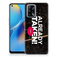 OPPO A74 4G | Siliconen hoesje | met naam Already Taken Black