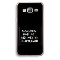 Schotelvod: Samsung Galaxy J3 (2016) Transparant Hoesje