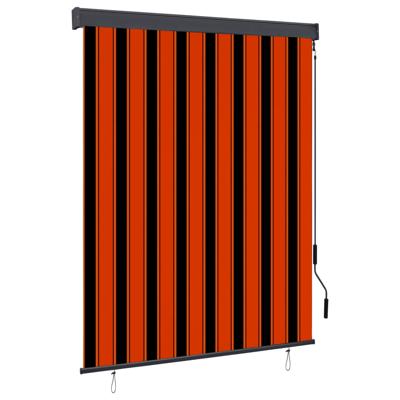 Rolgordijn voor buiten 140x250 cm oranje en bruin