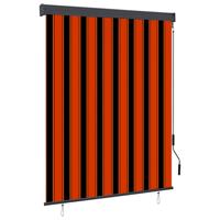 Rolgordijn voor buiten 140x250 cm oranje en bruin