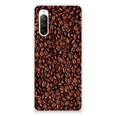 Sony Xperia 10 III | Siliconen Case | Koffiebonen