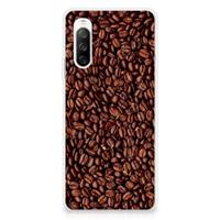 Sony Xperia 10 III | Siliconen Case | Koffiebonen