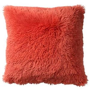 Dutch Decor Fluffy sierkussen 45x45 cm - Koraal