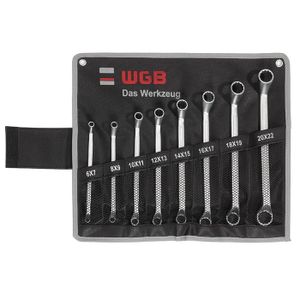 AMW Ringsleutelset gebogen 6-17mm in roltas, 6-delig