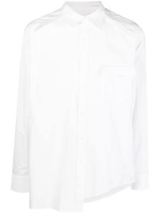 sulvam chemise en coton à détails de découpes - Blanc