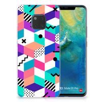 Huawei Mate 20 Pro TPU Hoesje Blokken Kleurrijk - thumbnail