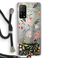 Sweet little flowers: Xiaomi Mi 10T 5G Transparant Hoesje met koord