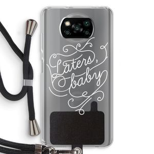 Laters, baby: Xiaomi Poco X3 NFC Transparant Hoesje met koord